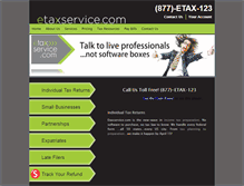 Tablet Screenshot of etaxservice.com